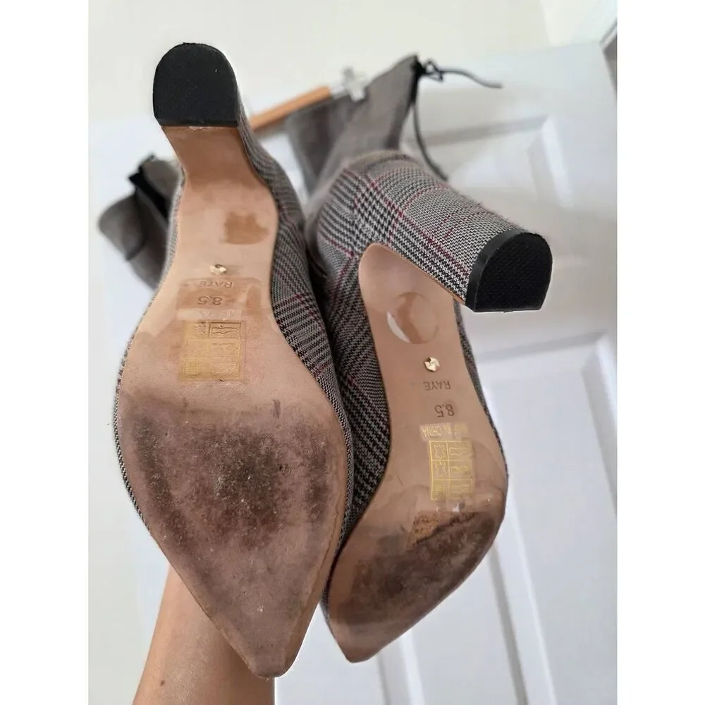 RAYE x STONE_COLD_FOX Foxy Over the Knee Boot in Grey Multi 8.5